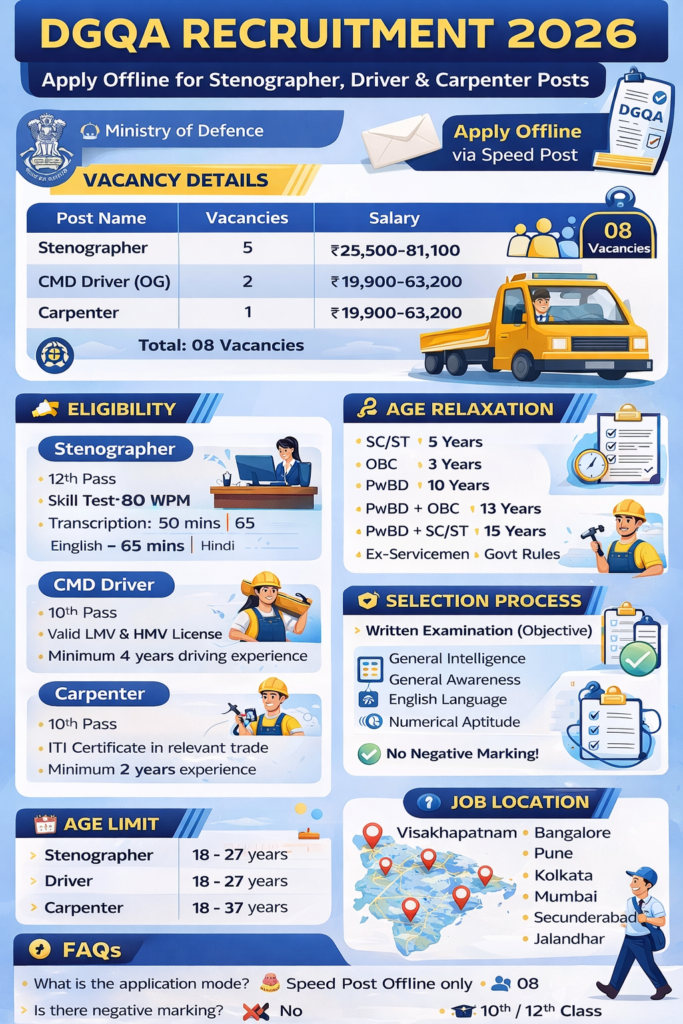 DGQA Recruitment 2026