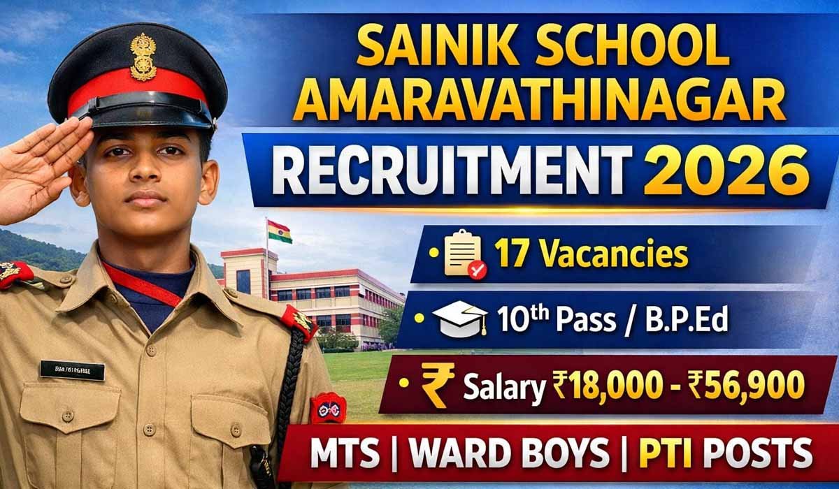 Sainik School Recruitment 2026