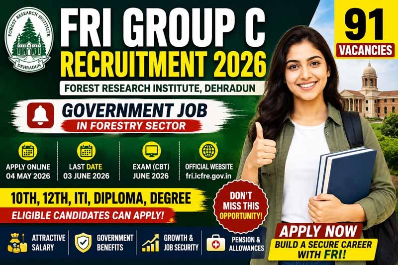 FRI Group C Recruitment 2026t